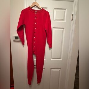 Vintage LL Bean One-piece Base Layer Sports Sleepwear Wool blend Size M Unisex